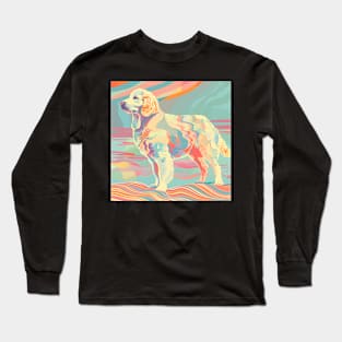 Kuvasz in 80's Long Sleeve T-Shirt